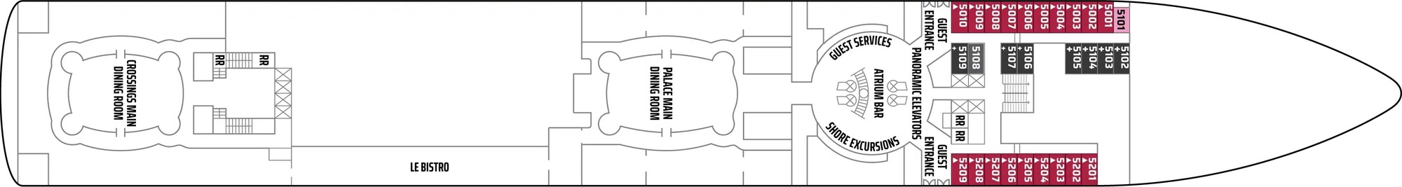 Atlantic Deck 5 plan